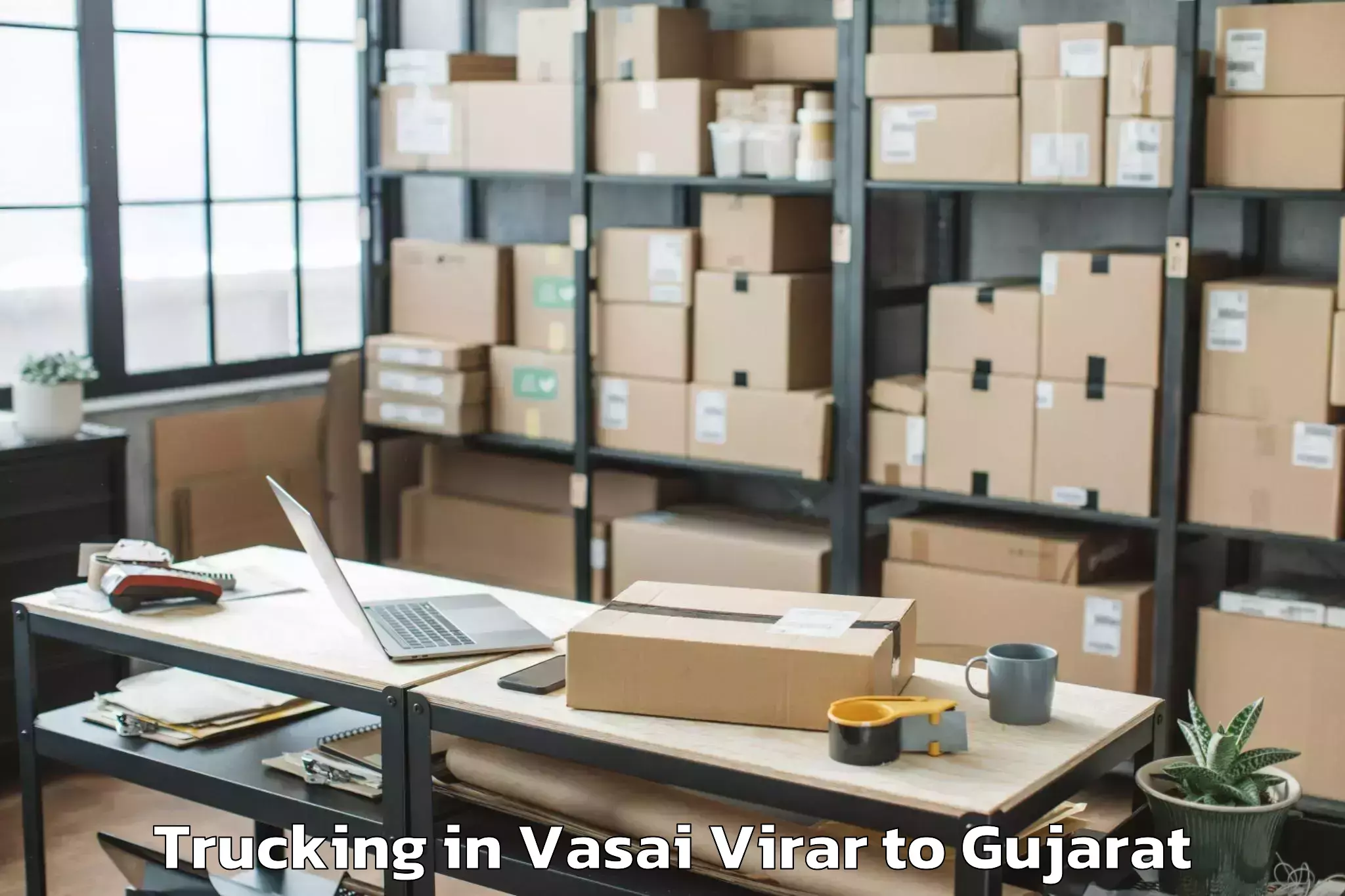 Easy Vasai Virar to Dhuwaran Trucking Booking